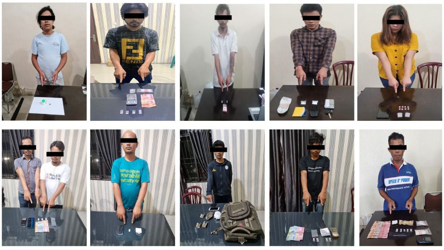 11 Pelaku Narkoba Berhasil Diamankan Polres Karo Dalam Dua Pekan