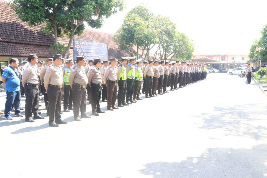 228 Personel Pengamanan TPS Polres Binjai Diminta Jaga Netralitas