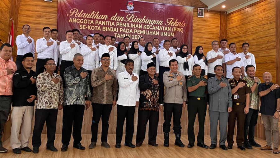 25 Anggota PPK Pemilu 2024 di Binjai Dilantik, Ini Pesan Walikota