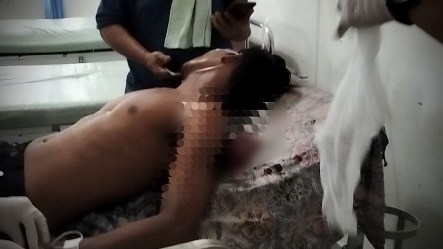 AST Warga Desa Simangalam Jadi Korban Pembacokan Tetangganya