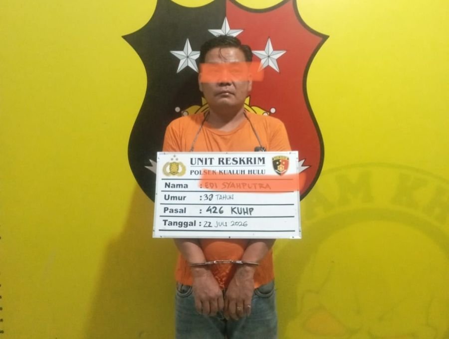 Berusaha Melarikan Diri, Penjual Togel Tak Berkutik Dibekuk Unit Reskrim Polsek Kualuh Hulu