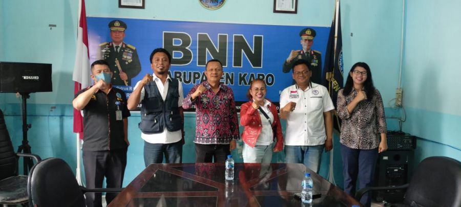 BNNK Karo Sambut Kedatangan Komnas PA Kabupaten Karo serta Siap Bekerja Sama