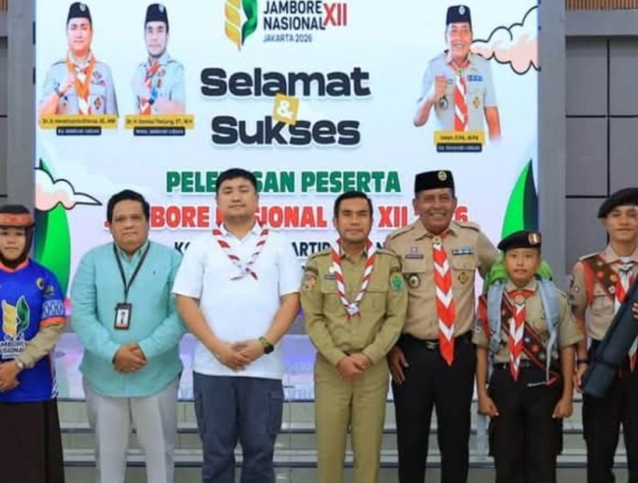 Bupati Hendri Yanto Sitorus Lepas 31 Peserta Jambore Nasional XII Tahun 2026