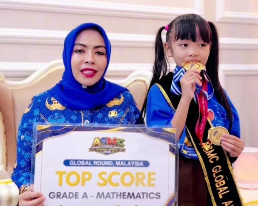 Bupati Labuhanbatu Sambut Kehadiran Peraih Emas dan  Top Scorer AMSC Caroline Cicilia