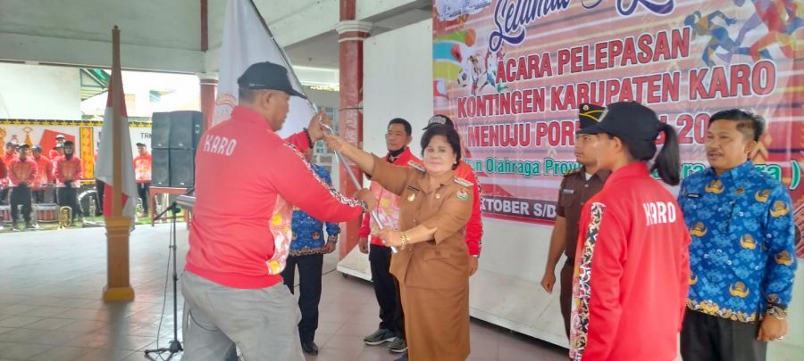 Cory S Sebayang Lepas 13 Kontingan Atlet Ikuti Turnamen Porprovsu di Medan