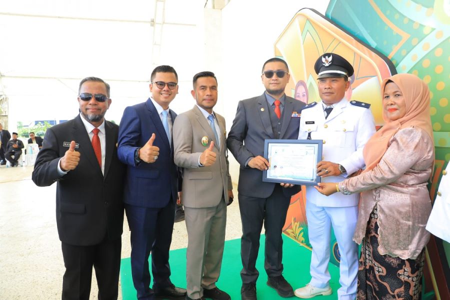 Desa Gunung Melayu Raih Predikat  Kantor Desa Terbersih se-Labura, Hattrick Tiga Tahun Beruntun