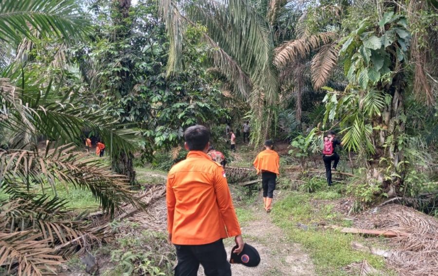 Desa Pulo Dogom Geger Seorang Warga Hilang, Tim Satgas BPBD Labura Terjun Ke TKP