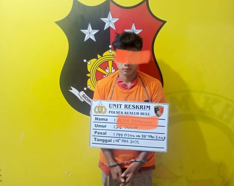 Diduga Edarkan Sabu di Trans Lama, Pria 28 Tahun Diciduk Unit Reskrim Polsek Kualuh Hulu