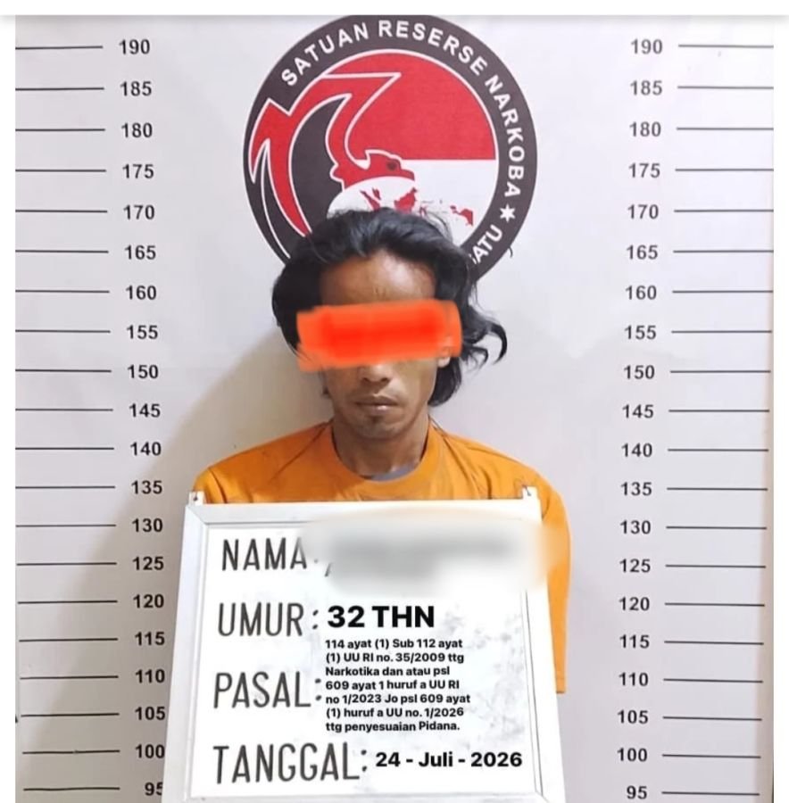 Diduga Edarkan Sabu, Residivis di Marbau Diciduk Satres Narkoba Polres Labuhanbatu