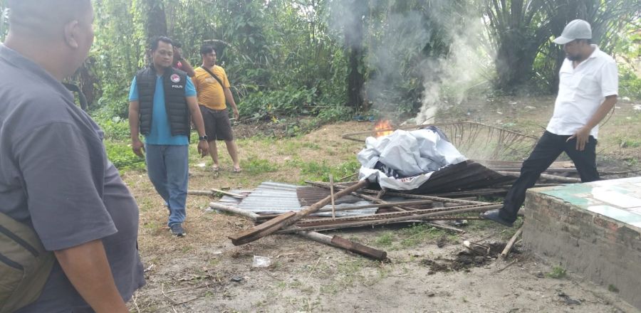 Dumas, Unit Reskrim Polsek Kualuh Hulu Lakukan GSN Gabungan, dan Musnahkan Dua Lokasi