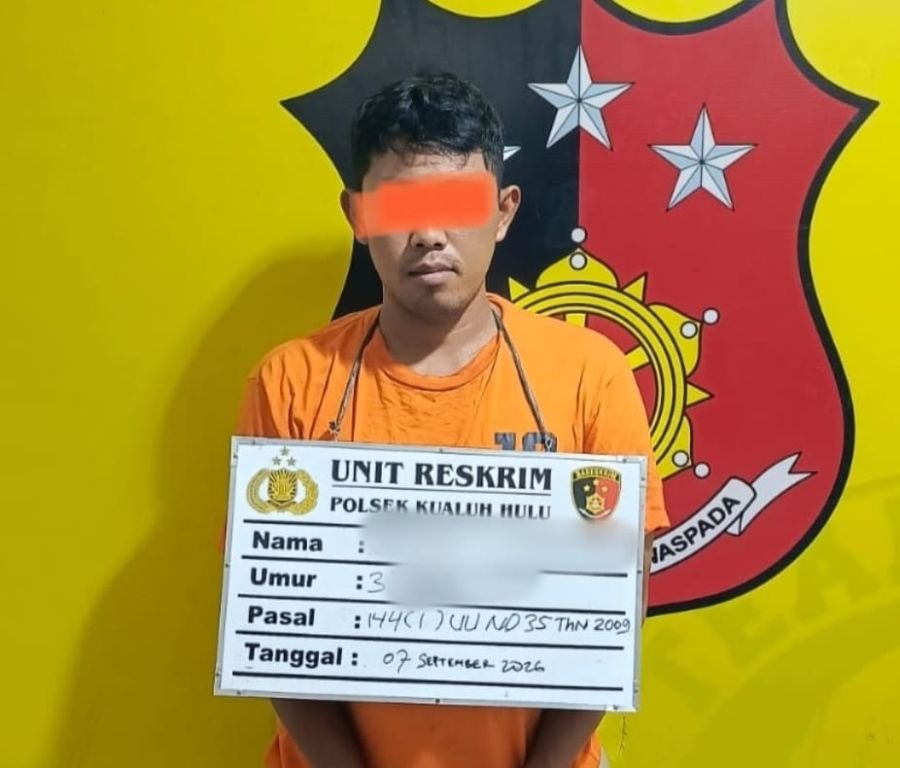 Edarkan Narkoba, Seorang Residivis Ditangkap Unit Reskrim  Polsek Kualuh Hulu, Sita 2,13 Gram Sabu