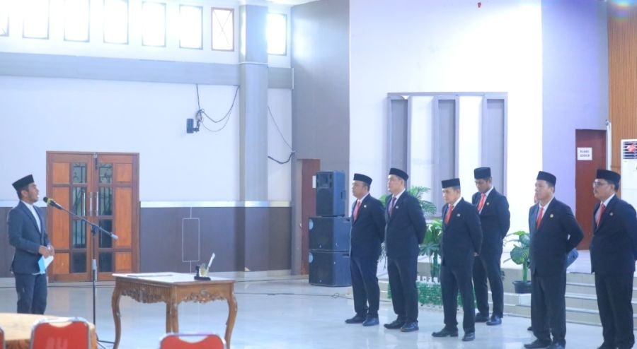 Enam Pejabat Eselon II Labura Dilantik, Wabup Dorong Percepatan Pelayanan Publik