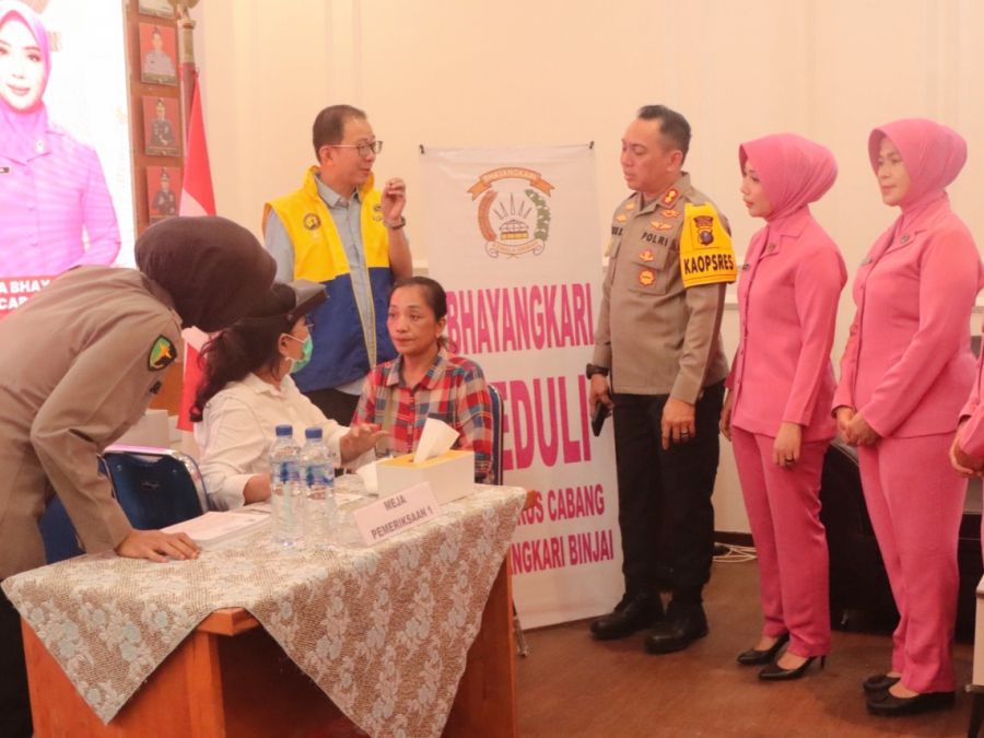 Gandeng PPMLI, Polres dan Bhayangkari Binjai Gelar Operasi Katarak Gratis