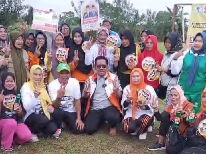Gerakan Coblos 02 Menggema di Kelurahan Tunggurono