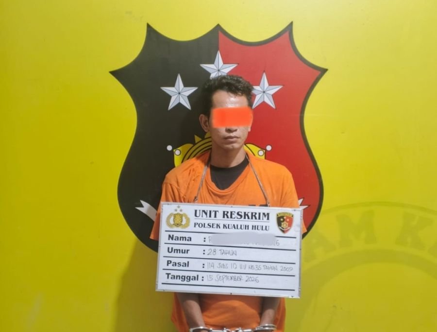 Gerebek Gubuk di Damuli Pekan, Unit Reskrim Polsek Kualuh Hulu Amankan RAM dan Sita 5,30 Gram Sabu