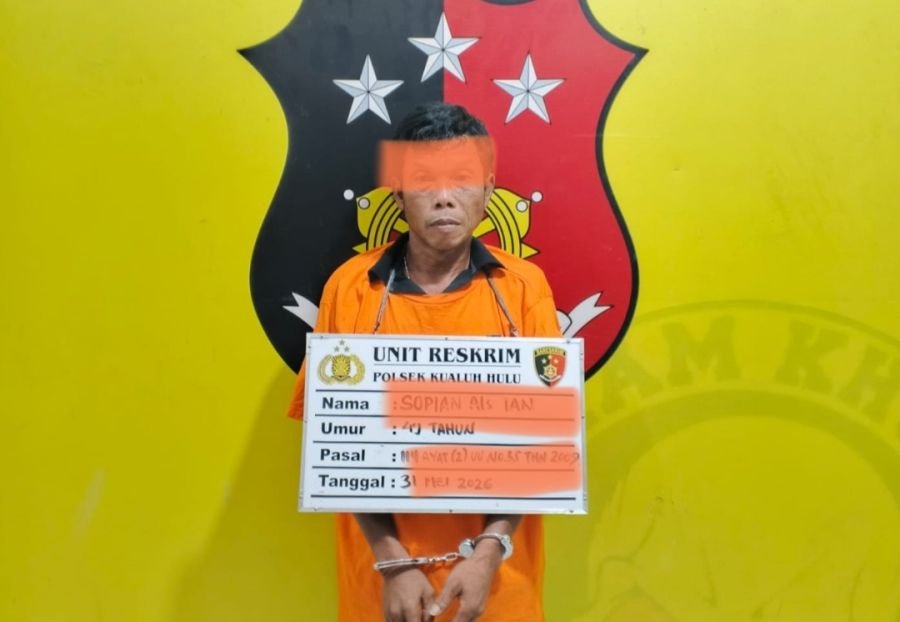Getol Berantas Narkoba, Unit Reskrim Polsek Kualuh Hulu Ringkus Terduga Pengedar Sabu di Kebun Sawit