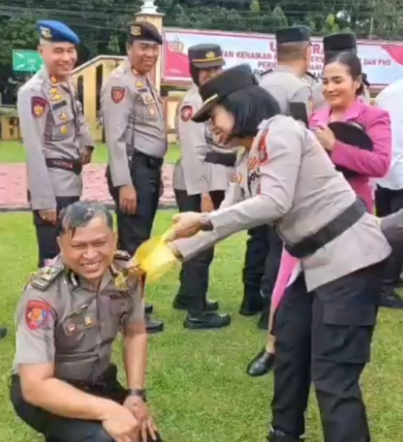 Kanit Provost Polsek Kualuh Hulu Dedi Usnardi Resmi Naik Pangkat dari Ipda  menjadi Iptu