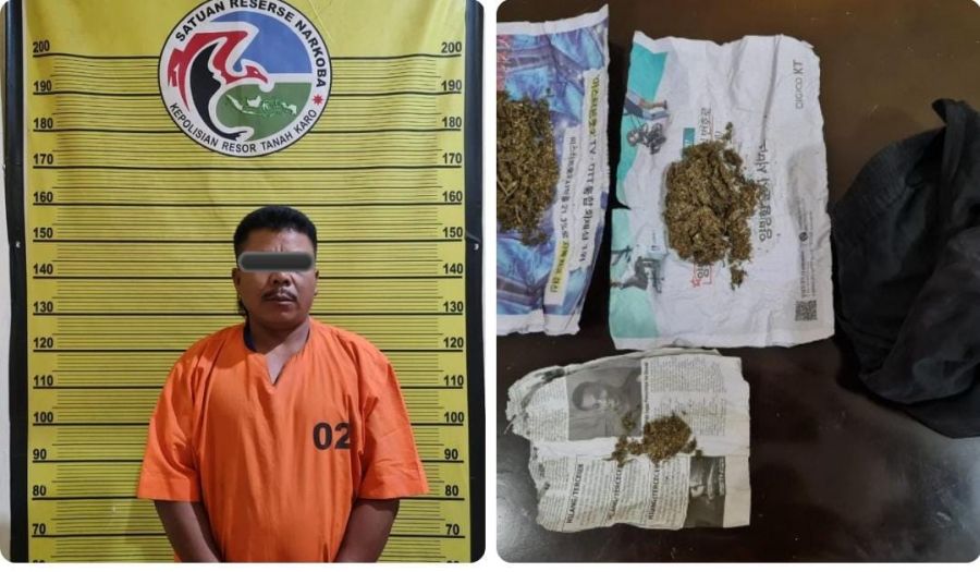 Kantongi Ganja! AM Ditangkap Polres Karo