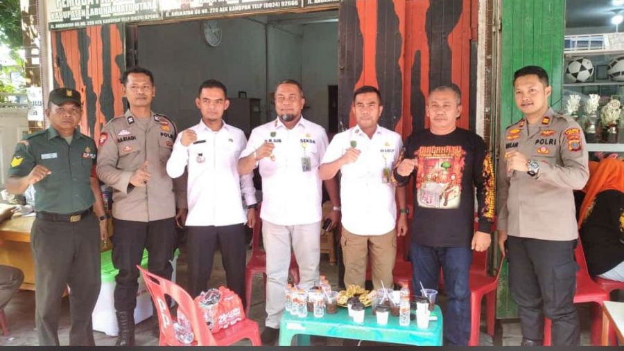 Kapolsek Iptu Ghulam Yanuar Hadiri Kegiatan Sosial Donor Darah MPC Pemuda Pancasila Labura