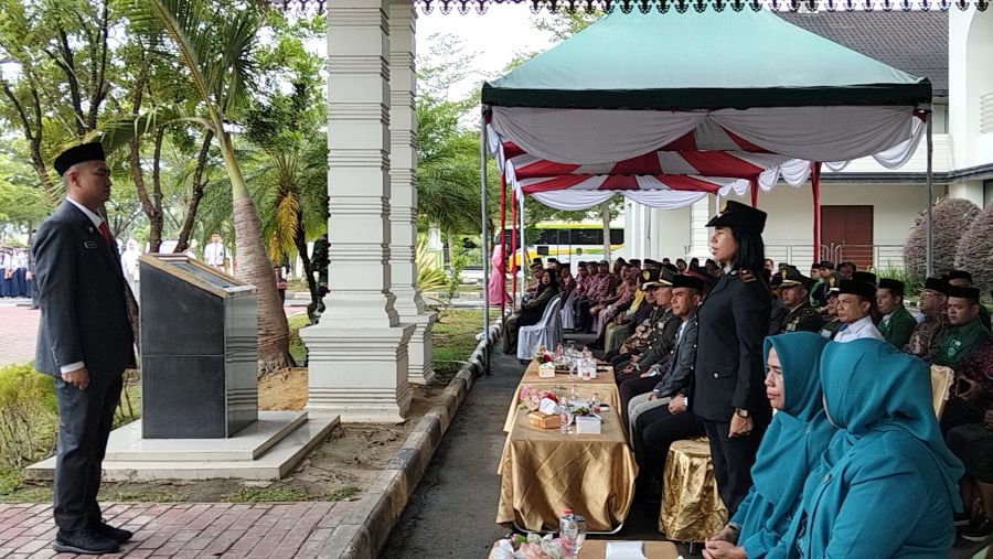 Kapolsek Kualuh Hulu AKP Citra Yani Bertugas Sebagai Perwira Upacara Hari Pahlawan Tahun 2025