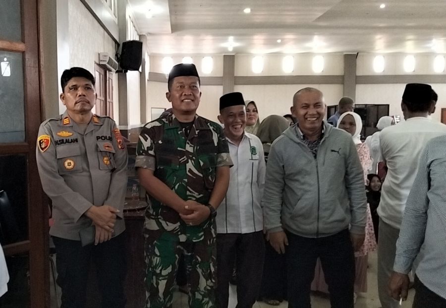 Kapolsek Kualuh Hulu Turut Sambut Kepulangan Jamaah Haji di Aula Dwi Syukur