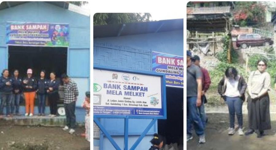 Keren! Bank Sampah Mela Melket Kelurahan Gundaling I Berastagi di Kunjungi PT AQUA