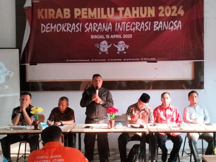 Kirab Pemilu 2024, KPU Binjai Gelar Diskusi Kebangsaan