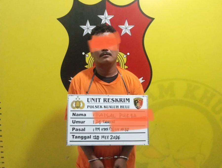 Komitmen “Bersih-Bersih” Narkoba, Polsek Kualuh Hulu Ringkus Pengedar Sabu Asal Humbahas