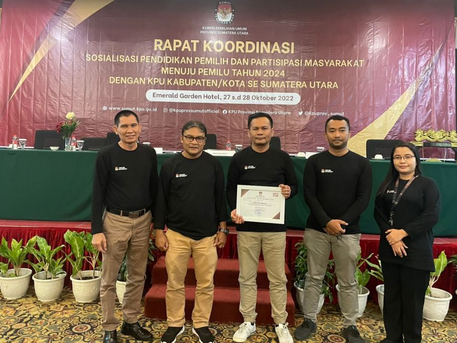 KPU Binjai Satker Medsos Terkreatif di Sumut