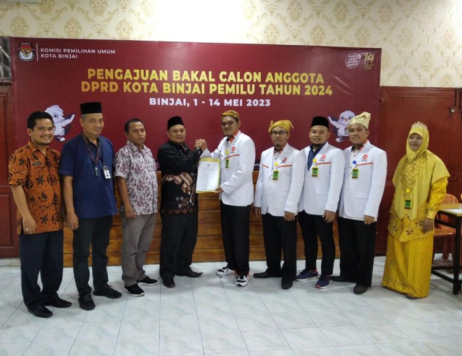 KPU Binjai Terima Berkas Pendaftaran Bacaleg PKS