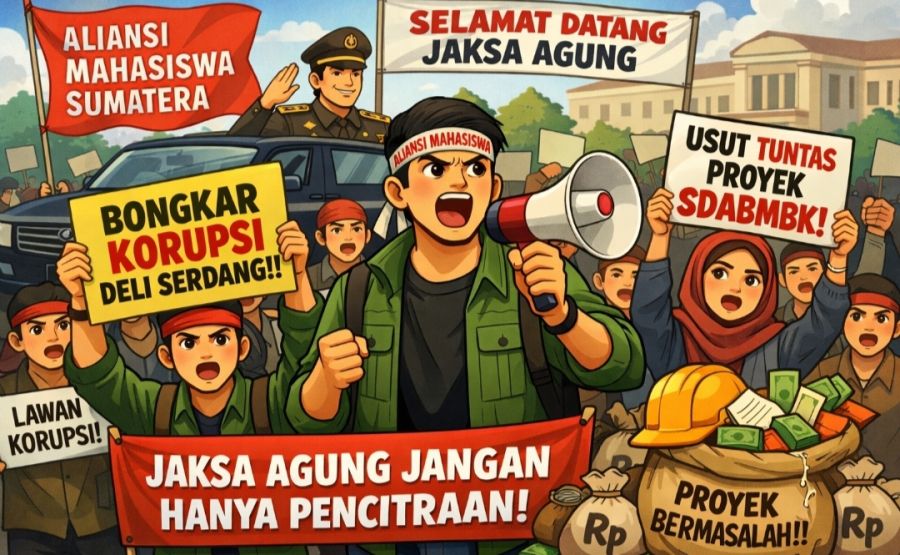 Kunjungan Jaksa Agung, Aliasi Mahasiswa Akan Gelar UNRAS, Soroti Dugaan Korupsi di Deli Serdang