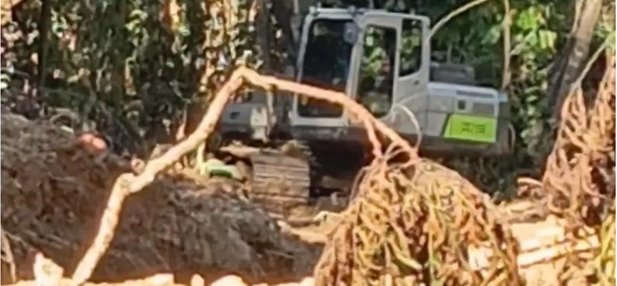Lagi...lagi, Excavator Merek Zoomlion Beroprasi PETI Di Sempadan Sungai Aek Nalan Kawasan TNBG