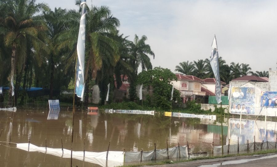 Lapangan Banjir, Babak 8 Besar Piala Sadeeva Cup II Ditunda, Aan : Atas Nama Panitia Kami Mohon Maaf