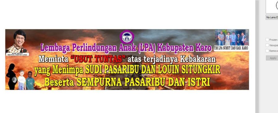 LPAI Kabupaten Karo Berduka Cita tas Kebakaran Tragis yang Renggut Nyawa 4 Orang, Minta APH Usut