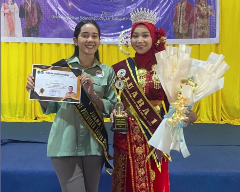 Mahasiswa UT Salut Permata Labura Raih Juara 1 Putri Kebudayaan Labura 2025