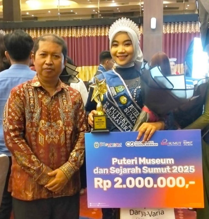 Mahasiswi Salut Permata Labura Raih Runner Up 3  Putri Kebudayaan dan Sabet Gelar Putri Museum 2025