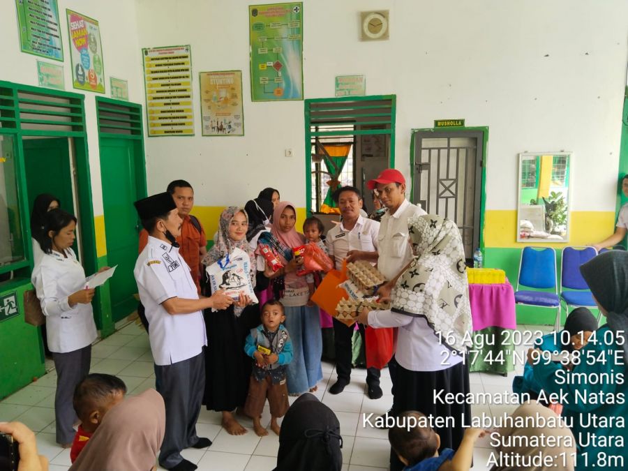 Memenuhi Asupan Gizi Terpadu Bagi Anak Stunting, PT Socfindo Beri Bantuan  4 Desa di Kec. Aek Natas