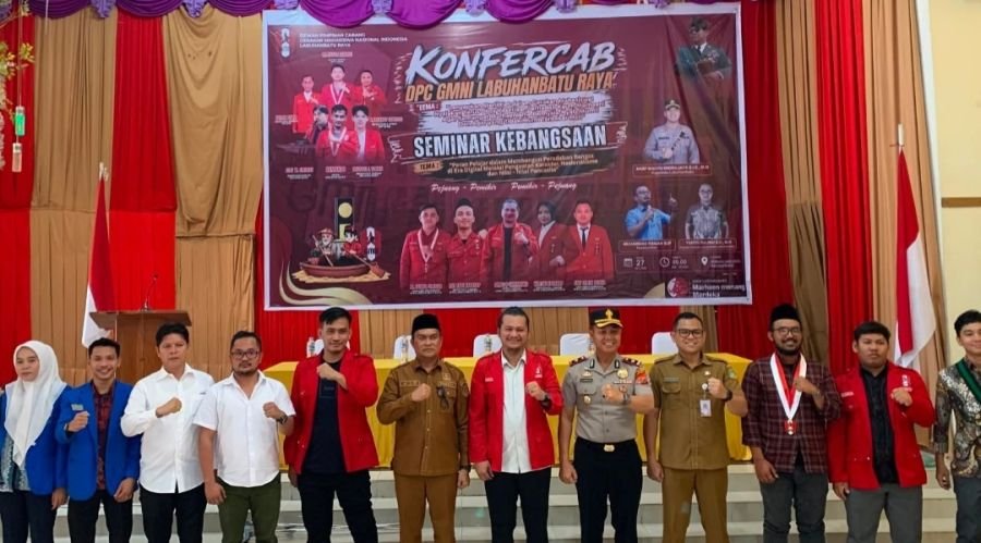 Mewakili Bupati, Kadis Pendidikan Labuhanbatu Abdi Pohon Hadiri Seminar Nasional dan Konfercab GMNI