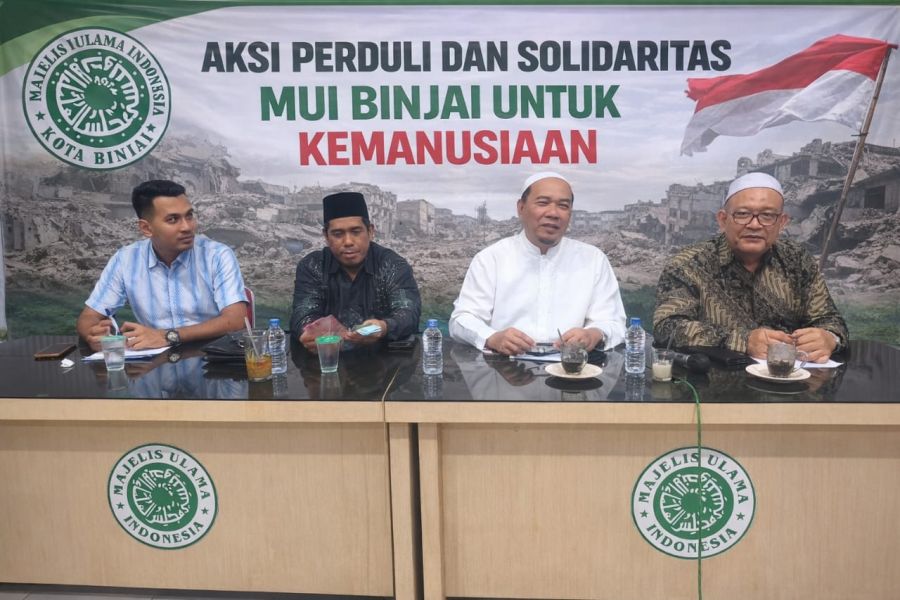 MUI Binjai Himpun Bantuan Kemanusiaan Lebih Dari Rp 400 Juta