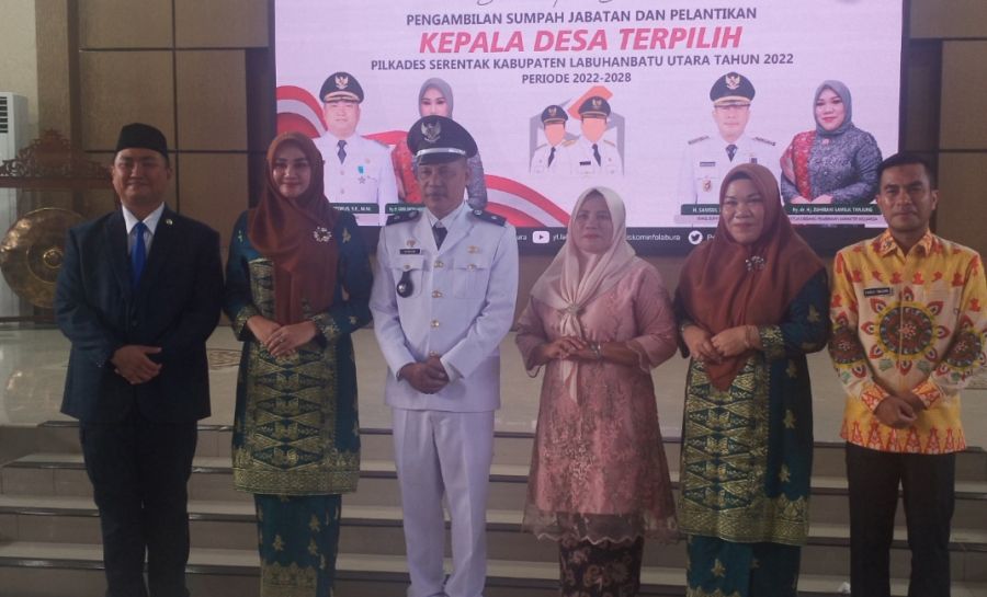 Nanang Resmi Dilantik Kembali Jadi Kades Perkebunan Aek Pamingke Periode 2022 - 2028