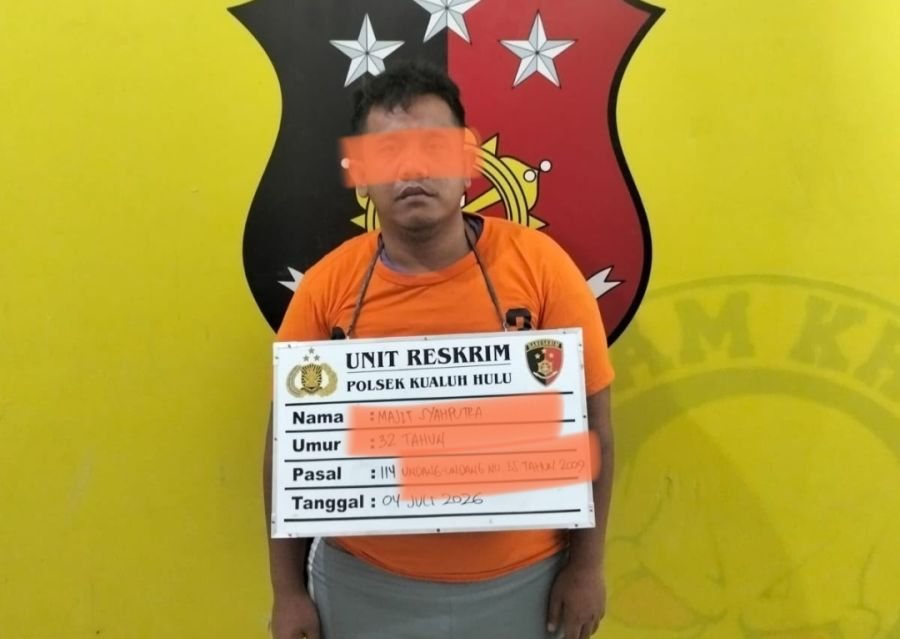 Nekat Jual Sabu, MS Ditangkap Unit Reskrim Polsek Kualuh Hulu dengan Barang Bukti 3,76 Gram
