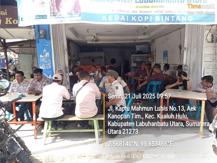 Ngopi Bareng Gratis Warnai HUT ke-17 Labura, Kolaborasi Media Sigapnews dan Warkop Bintang Kopi