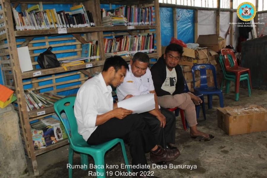 Peduli Dunia Pendidikan, Karo Ermediate Dirikan Rumah Baca di Bunuraya Kabupaten Karo