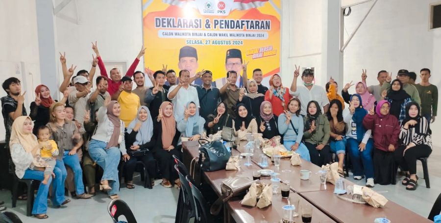 Pelaku Seni Kota Binjai Deklarasi Dukung Zainuddin-Hendro