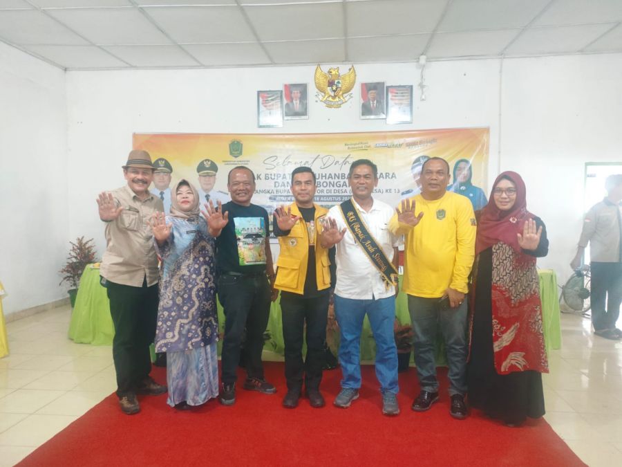 Penyematan Selempang, Bupati Hendriyanto Kukuhkan PT Socfindo Sebagai Bapak Asuh Anak Stunting