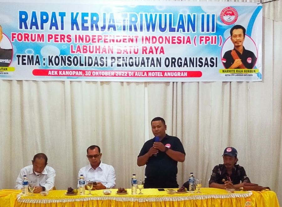 Perwakilan FPII Labura Gelar Raker, Ketupat: Terima Kasih Atensi Bupati HYS
