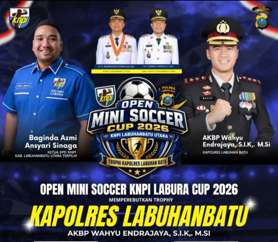 Piala Kapolres Labuhanbatu Jadi Rebutan, KNPI Labura Segera Gelar Mini Soccer Cup I