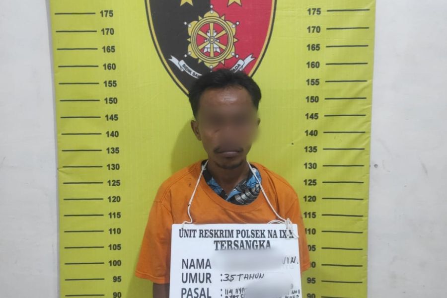 Pimpinan Ungkap Narkoba, Kanitres Na IX X Iptu Iskandar Muda Tangkap Pengedar Sabu di Aek Tampang