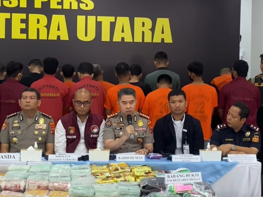 Polda Sumut Ungkap 3.865 Kasus Narkoba dalam Enam Bulan, Sita 5,3 Ton Barang Bukti
