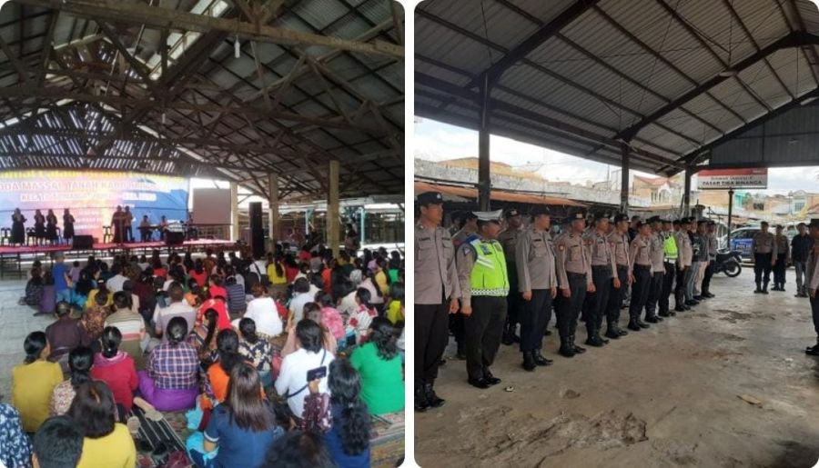 Polres Karo beri Pengamanan di Kegiatan Ibadah dan Doa Massal di Tigabinanga
